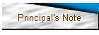 Principal's Note